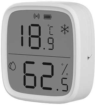 SONOFF Zigbee išmanusis temperatūros ir drėgmės jutiklis su LCD ekranu