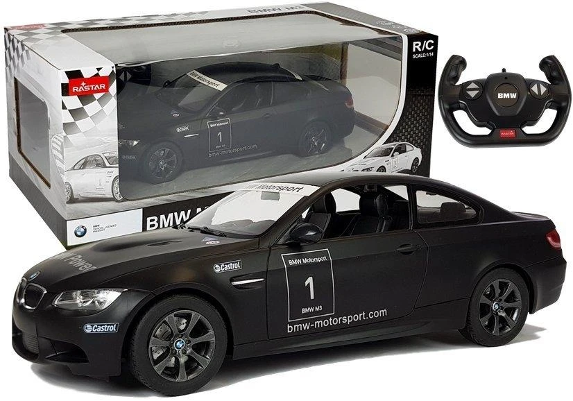 Rastar Nuotoliniu būdu valdoma BMW M3 1:14 juoda