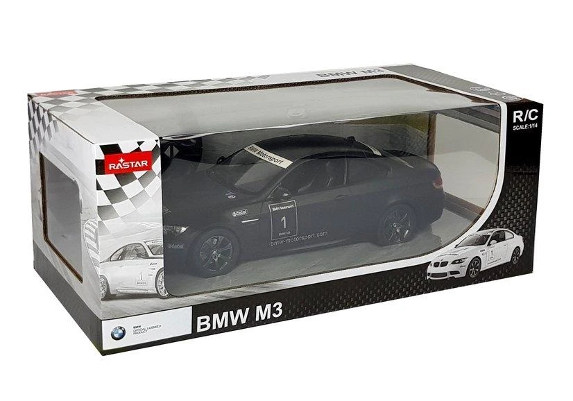 Rastar Nuotoliniu būdu valdoma BMW M3 1:14 juoda