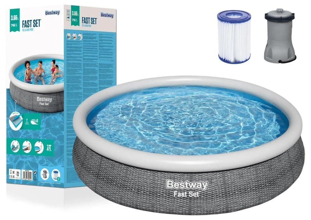 Pripučiamas baseinas Bestway, 366 x 76 cm