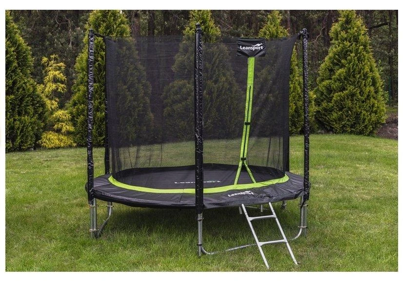 Trampolina Batutas Lean Sport 244 cm, juoda žalia
