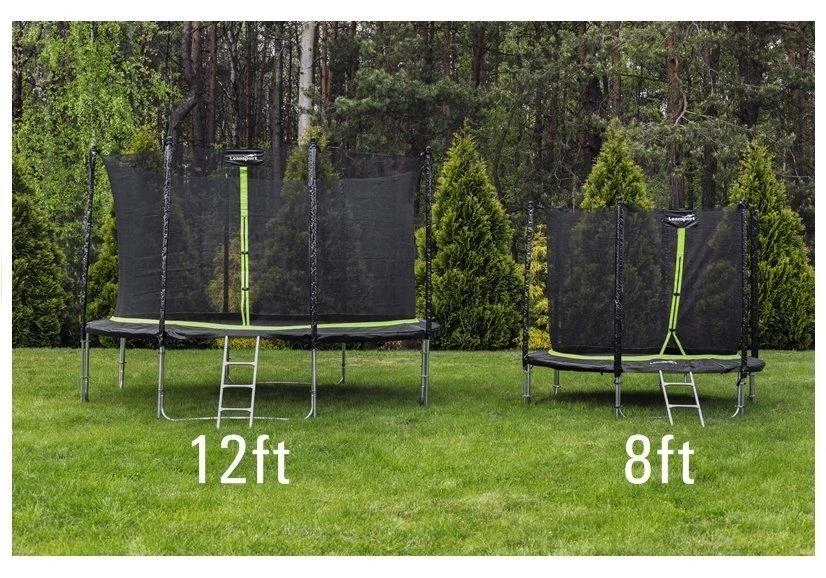 Trampolina Batutas Lean Sport 244 cm, juoda žalia