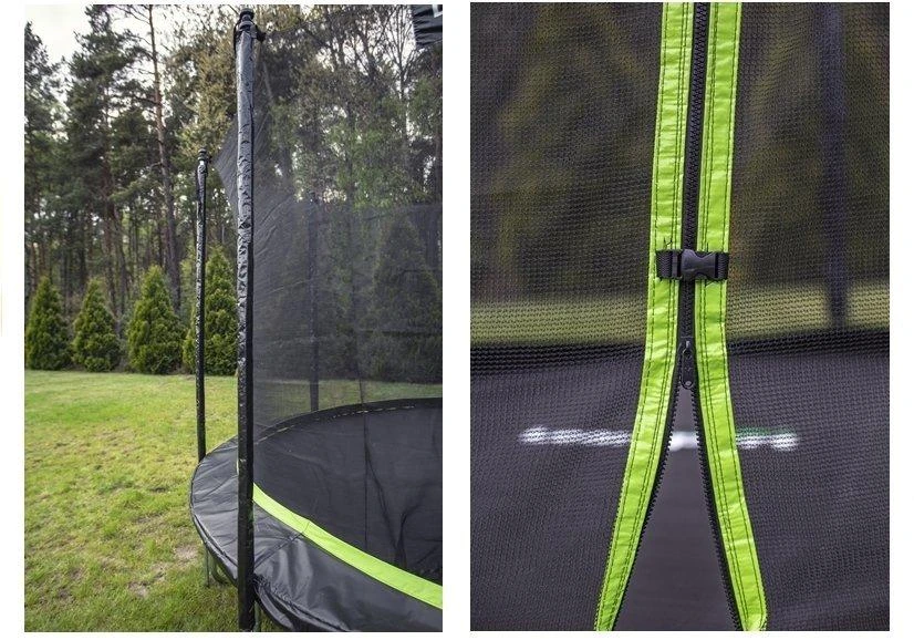 Trampolina Batutas Lean Sport 244 cm, juoda žalia