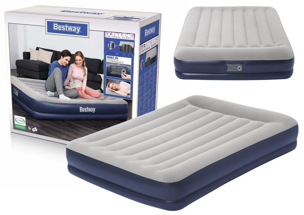 Pripučiamas čiužinys Bestway 67725 Tritech Queen 203x152x36 cm, su integruota pompa