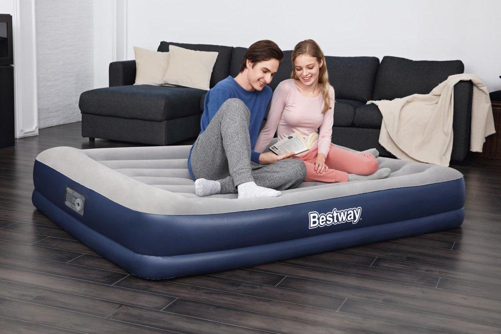 Pripučiamas čiužinys Bestway 67725 Tritech Queen 203x152x36 cm, su integruota pompa