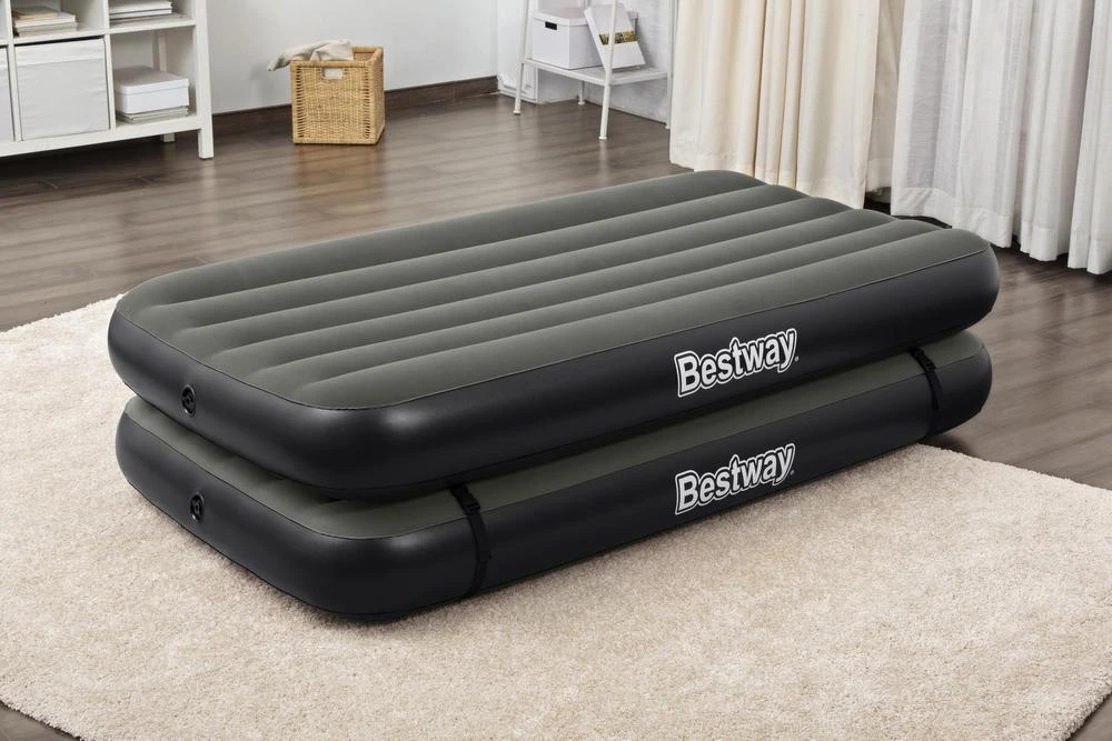 Bestway 3-1 Pripučiamas čiužinys, juodas ir pilkas, 188x99x25cm