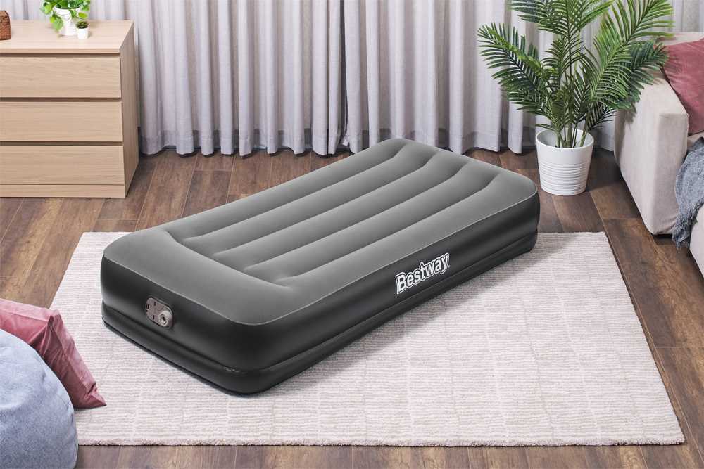 Pripučiamas čiužinys 191x97x36 cm su įmontuotu elektriniu siurbliu Bestway 67723