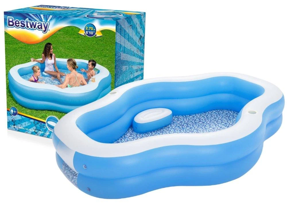 Bestway Baseinas Splashview, mėlynos ir baltos spalvos, 270x198x51cm
