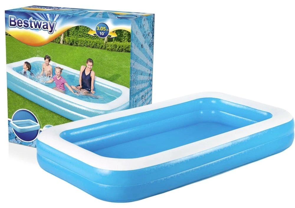 Pripučiamas Baseinas Bestway 305x183x46 cm, Mėlynas 54150 9805