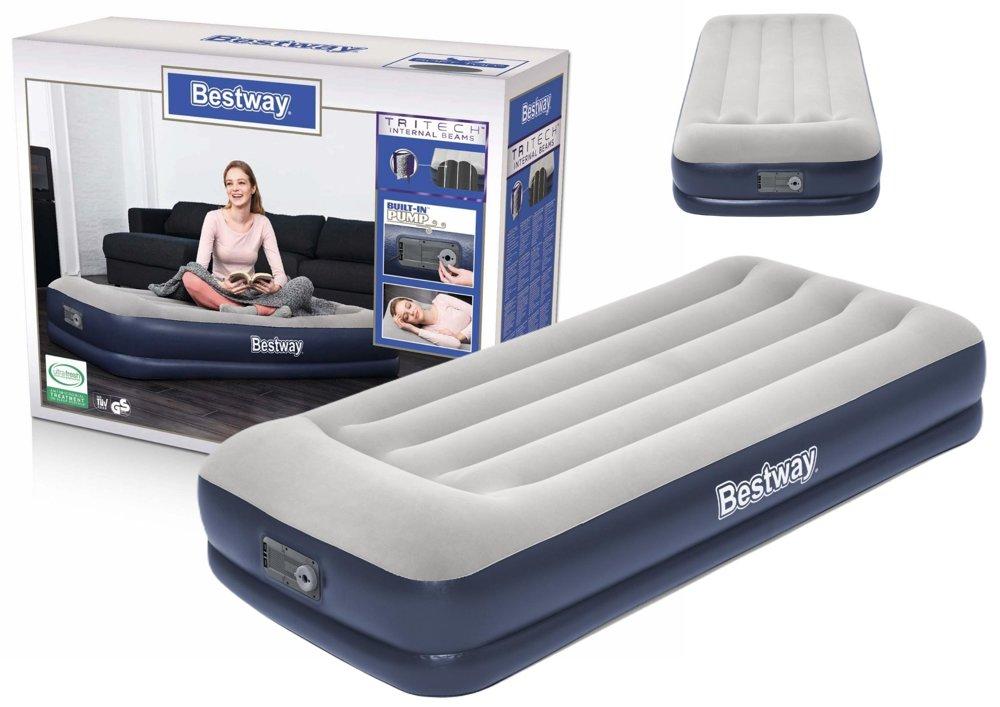 Pripučiamas čiužinys 191x97x36 cm su įmontuotu elektriniu siurbliu Bestway 67723