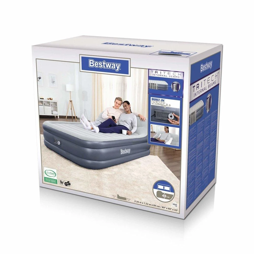 Bestway Pripučiama lova su įmontuota pompa, 226x152x84cm