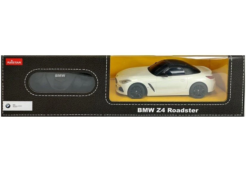 Rastar Nuotoliniu būdu valdomas BMW Z4 Roadster automobilis, baltas