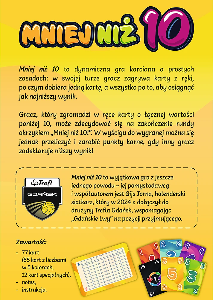 Kortų žaidimas – mažiau nei 10 – Trefl 02880