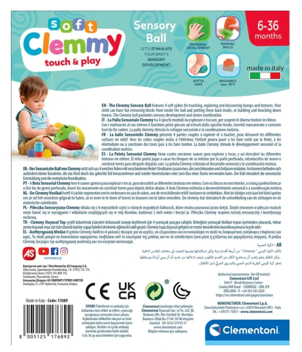 Clementoni sensorinis kamuolys
