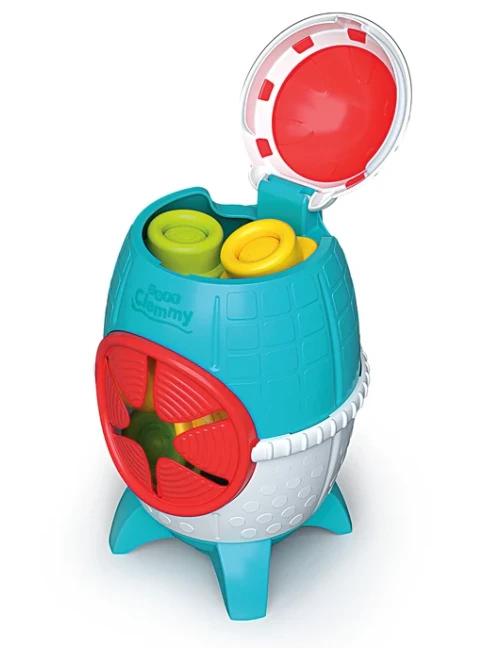 Clementoni sensorinis žaislas su kaladėlėmis "Space Rocket"
