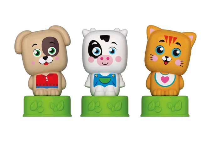 Clementoni kaladėlės Soft Clemmy su knygute "Sweet Animals"