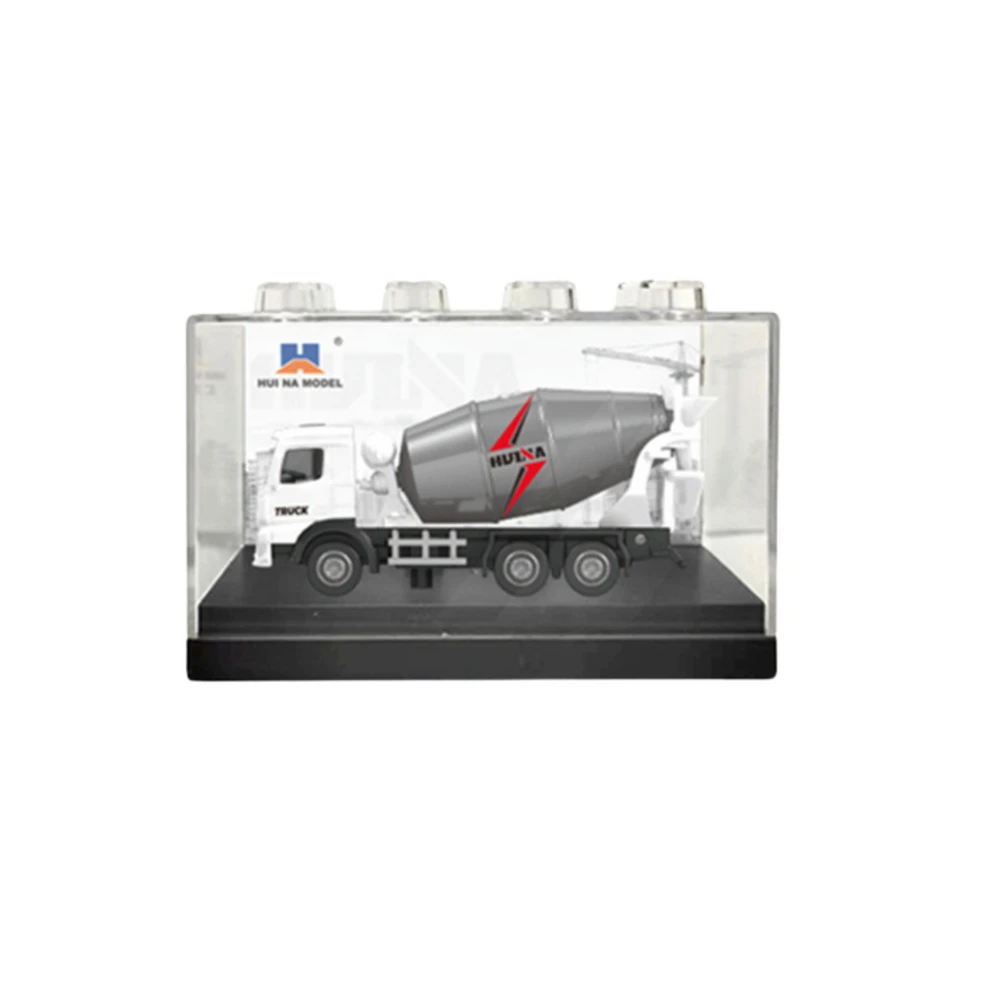 Kolekcinis HUINA baltos betono maišyklės modelis 1:80