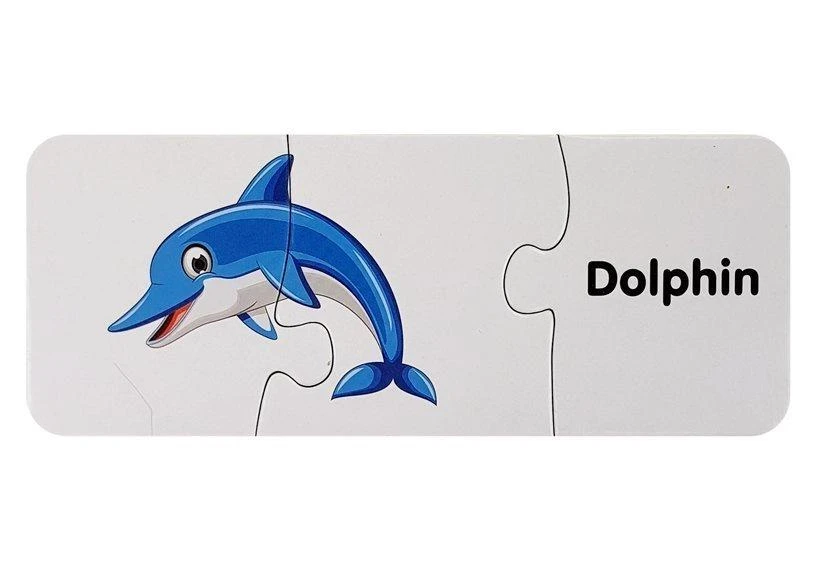Lean Toys Edukacinė dėlionė "Vandenynų pasaulis", anglų k., 10 derinių