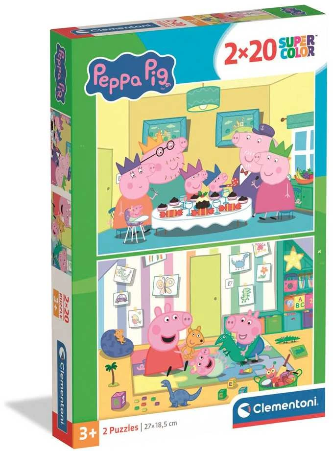 Clementoni Dėlionė 2x20 vnt. - Peppa pig
