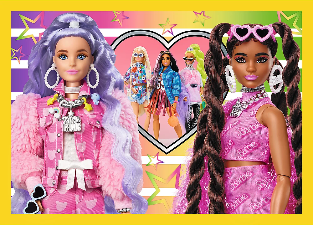 TREFL BARBIE 4 dėlionių rinkinys