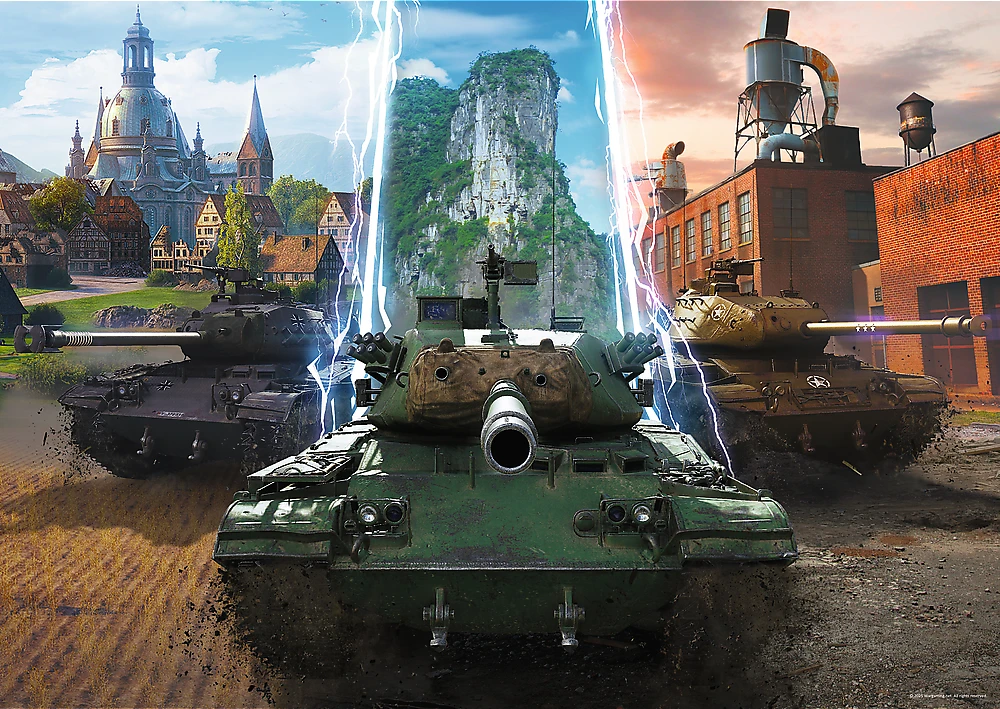Trefl Dėlionė 500 vnt. - World of Tanks aprašymas - Prekės nuotrauka