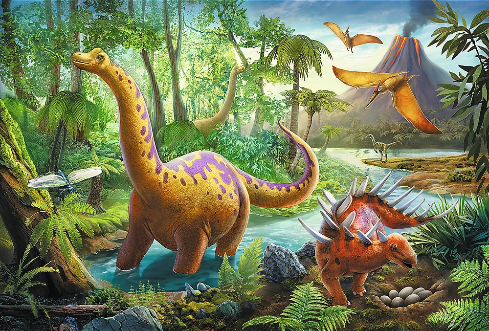 Trefl Dėlionė 60 vnt. - Dinozaurų kelionė