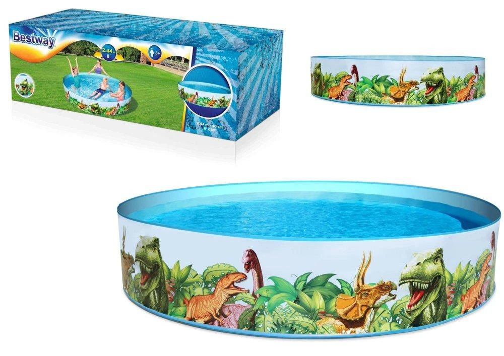BESTWAY baseinas Dinosaur Fill'N Fun 2,44mx A46cm, 55001