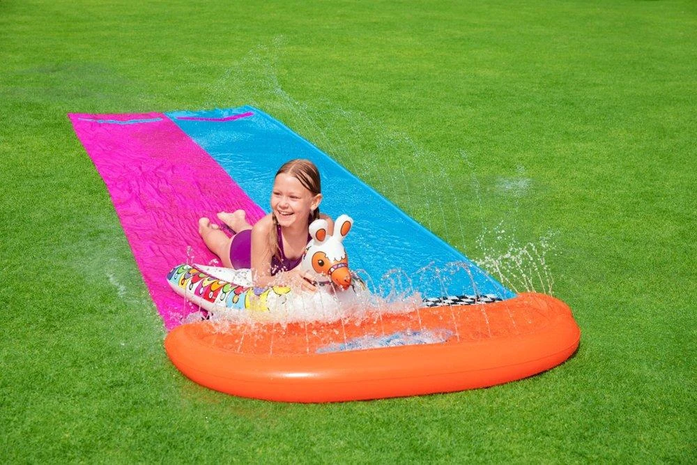 BESTWAY lenktynių čiuožykla Llama Rama Double 4.88m, 52320