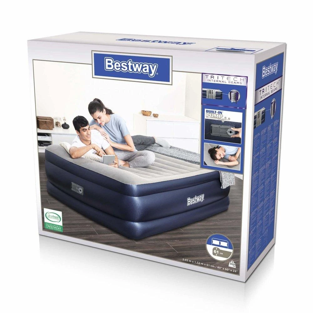 Bestway Pripučiama lova Tritech, mėlyna/pilka, 203x152x61cm, dvivietė