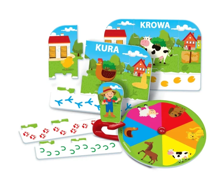 Clementoni Edukacinis žaidimas vaikams Ūkio gyvūnai, spalvotas