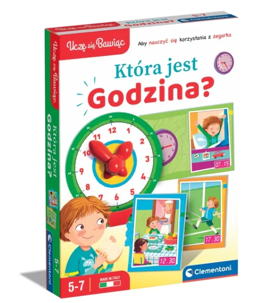 Dėlionė Edukacinis žaidima Kiek dabar valandų? lenkų kalba Clementoni 50771