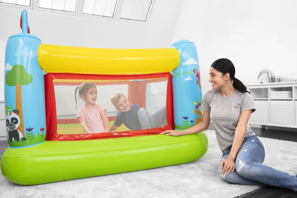 BESTWAY Fisher-Price pripučiamas batutas, 1.75m x 1.73m x 1.35m, 93553
