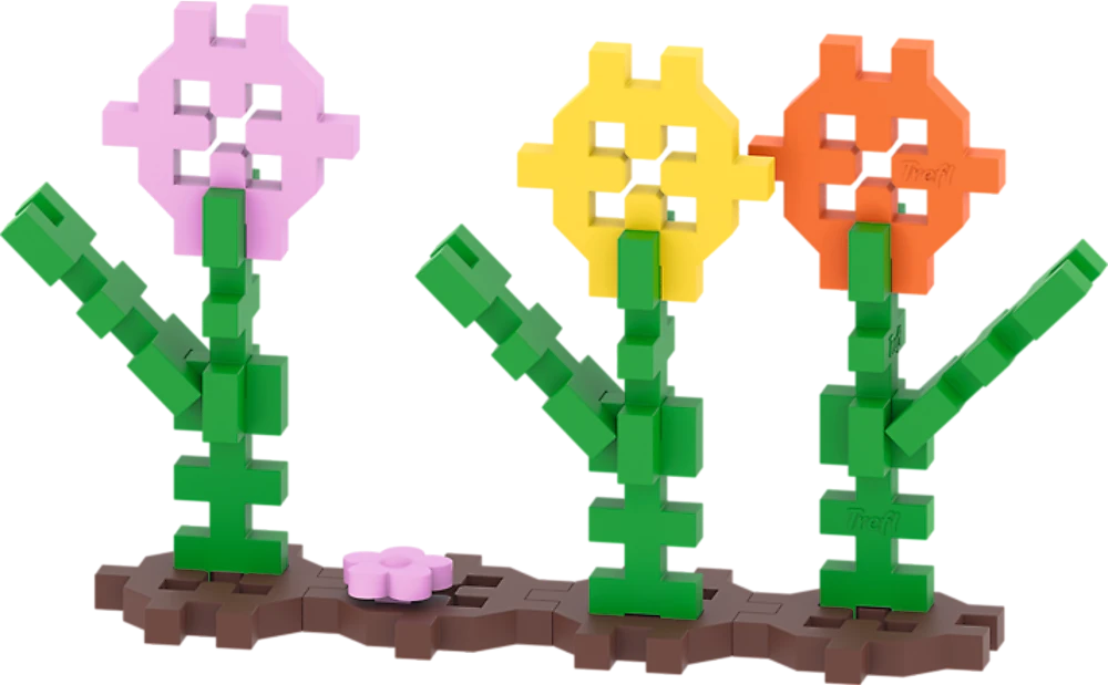Vaikiškas žaidimas Connect Flowers Trefl 02887