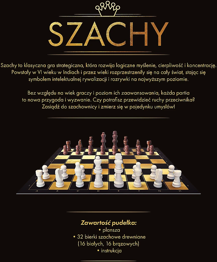 Trefl Žaidimas Szachy drewniane 02892