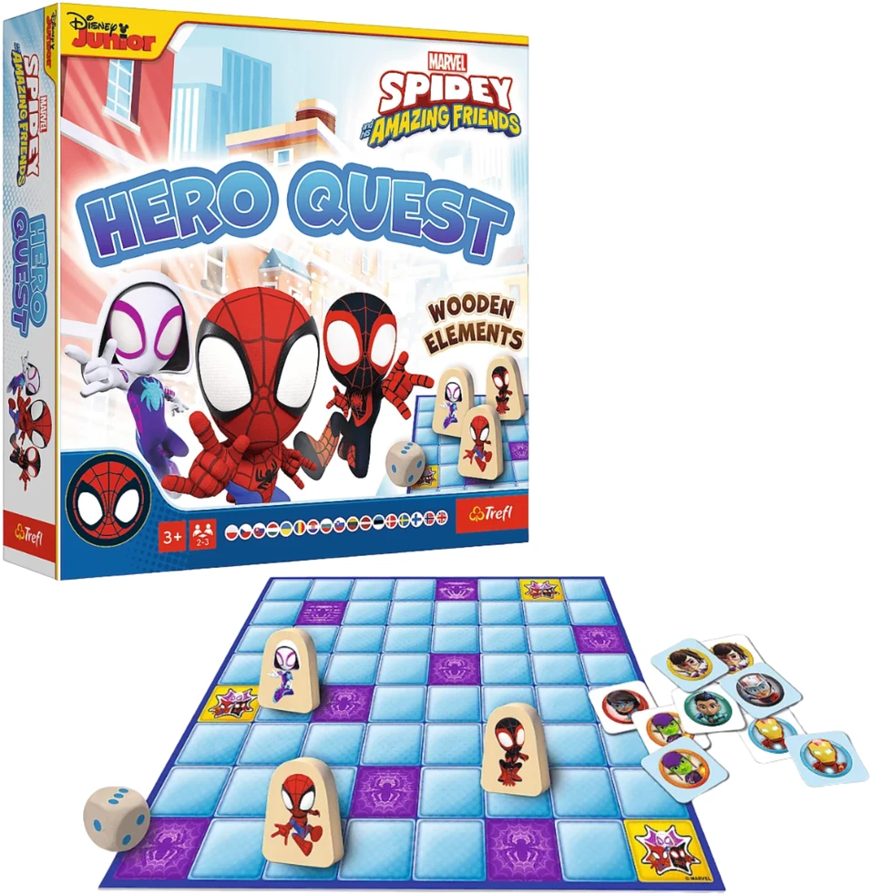 TREFL 02436 Spidey Hero Quest stalo žaidimas