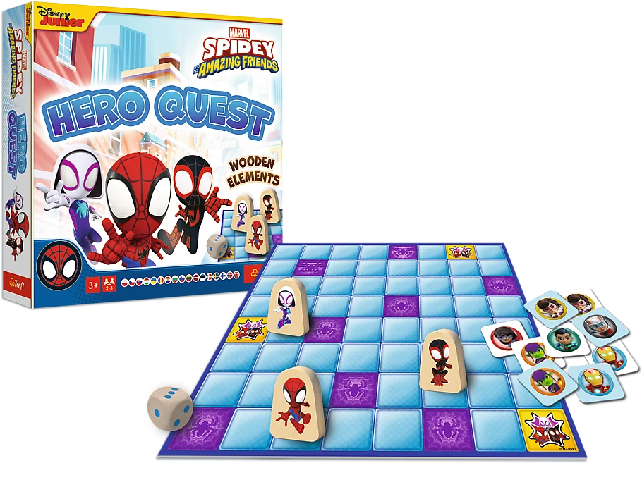 TREFL 02436 Spidey Hero Quest stalo žaidimas