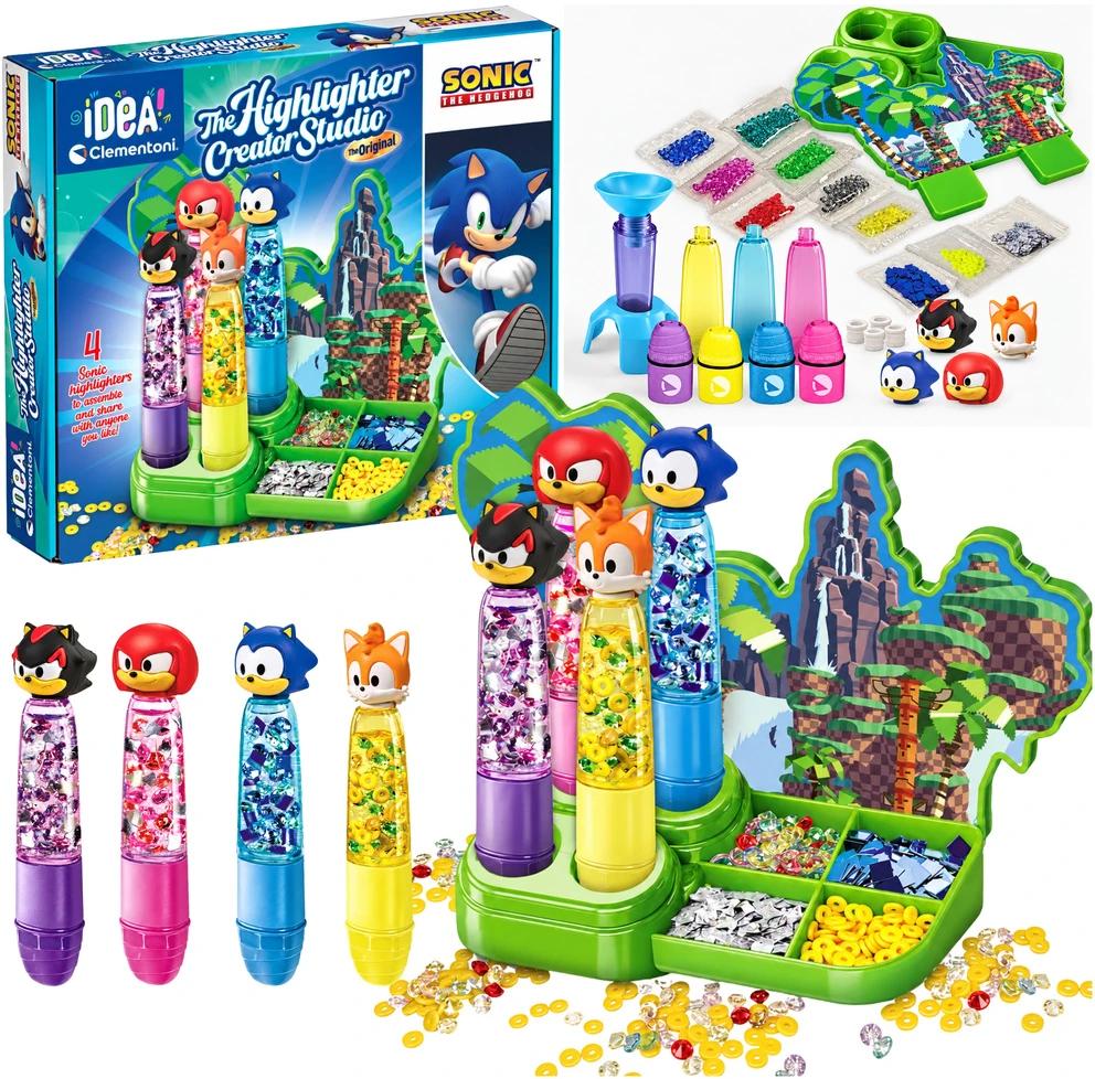 Clementoni Zabawki Kūrybinis žymeklių gamybos rinkinys „Sonic“, 4 vnt.