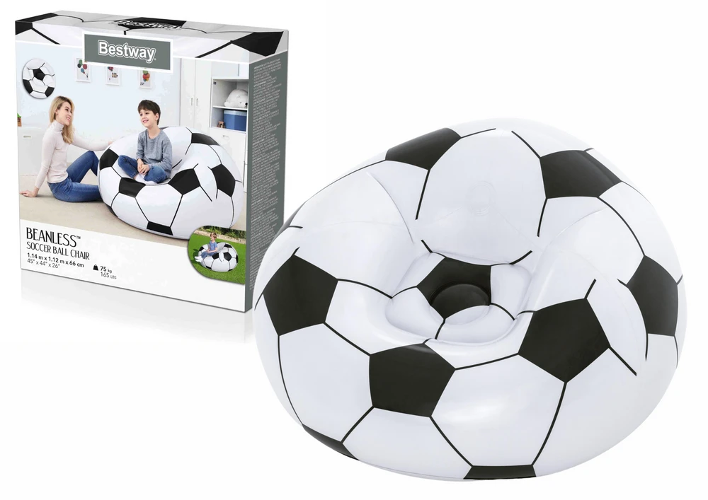BESTWAY kėdė pripučiama Futbolas114cm x 112cm x 71cm, 75010B