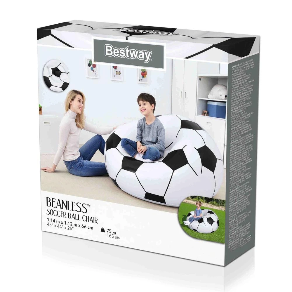 BESTWAY kėdė pripučiama Futbolas114cm x 112cm x 71cm, 75010B