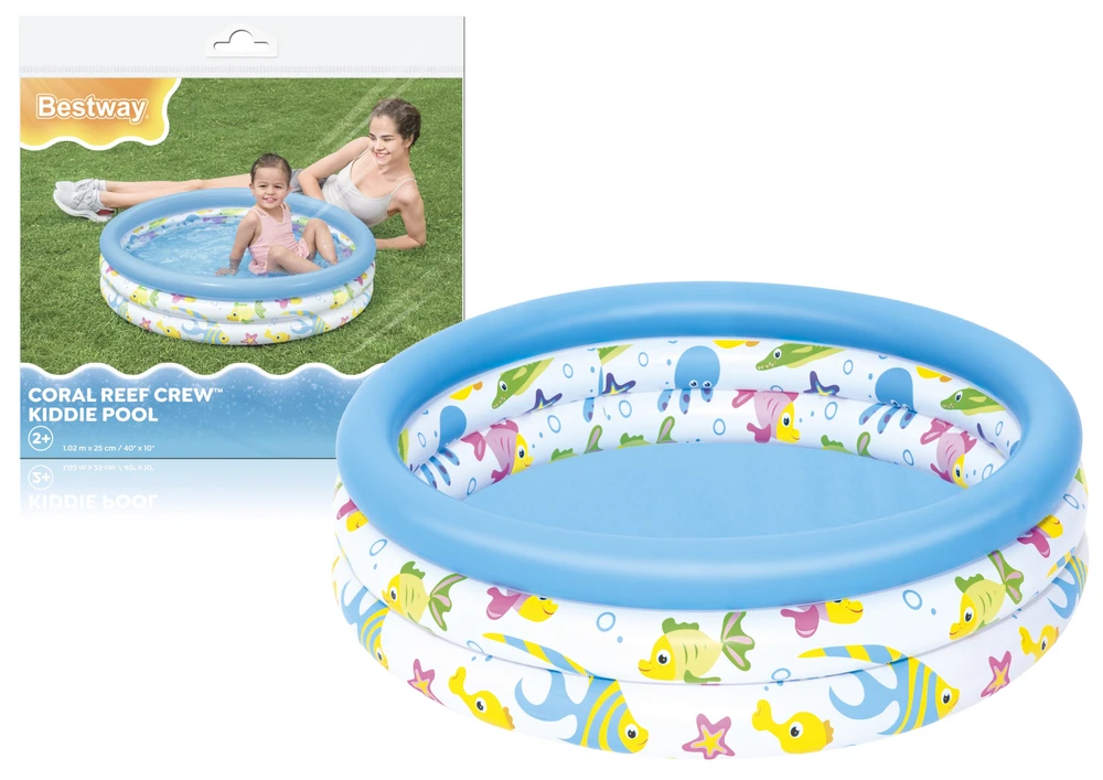 Bestway pripučiamas baseinas Žuvytės 102x25cm (51008)