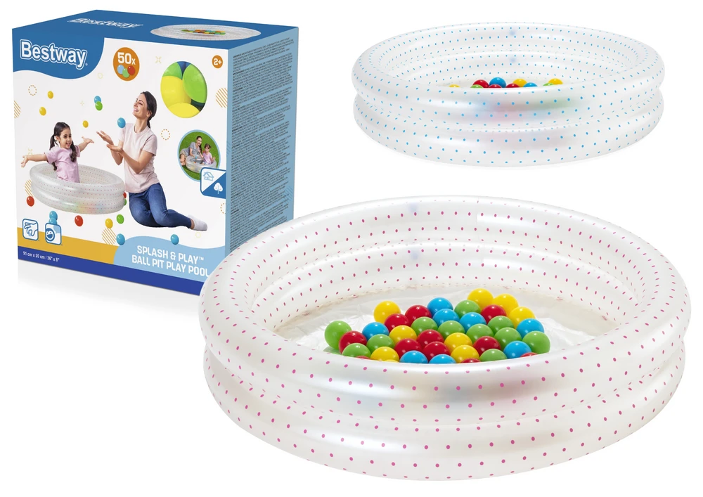 Žalias baseinas 91x20 cm + kamuoliukai BESTWAY
