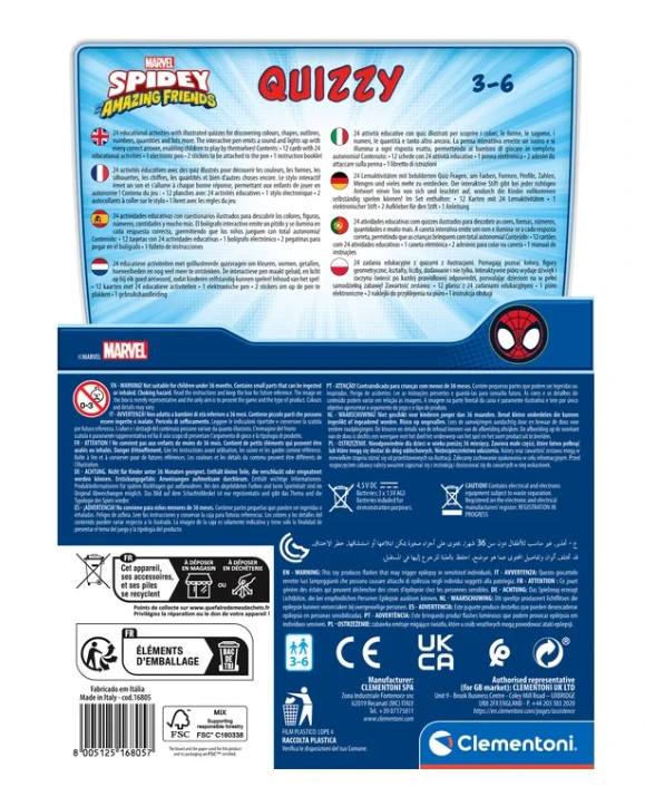 Interaktyvi viktorina Marvel Spidey Disney Junior Clementoni 16805