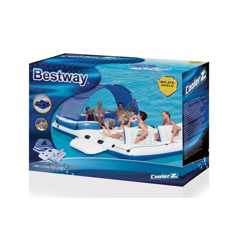 Bestway 43105 plūduriuojantis gaminys baseinui / paplūdimiui Mėlyna, Balta Plūduriuojanti salelė Raštas Vinilas