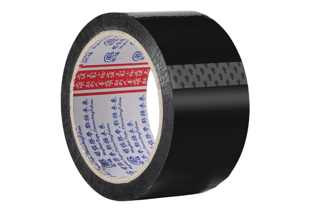 Lean Juoda akrilinė pakavimo juosta 48 mm x 50