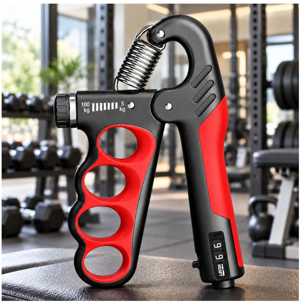 Lean Regulowany Trener Chwytu Do Rąk su Licznikiem Raudona 5-100 kg