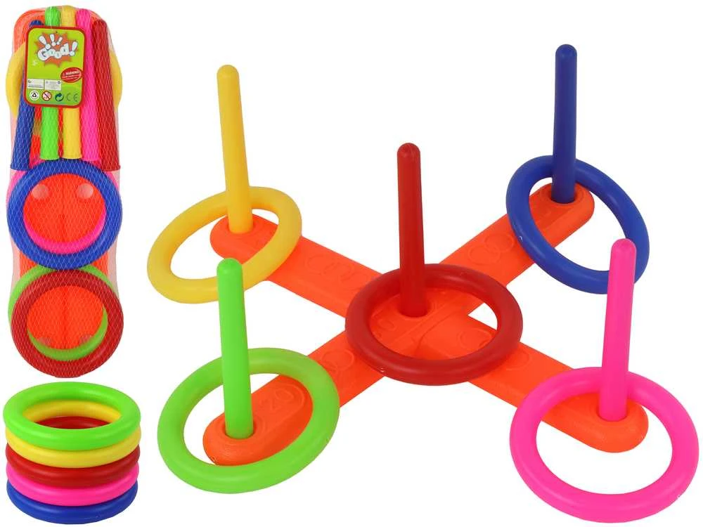 Lean Toys Spalvingų Lankų Mėtymo Žaidimas Vaikams