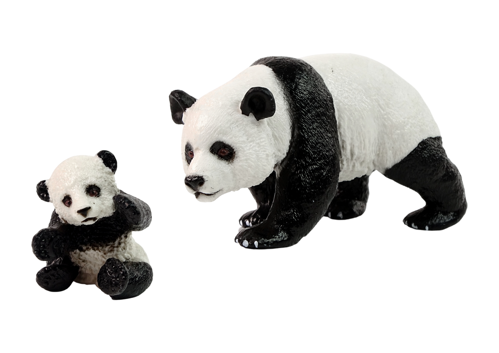 Lean Toys Figūrėlių rinkinys LeanToys panda su jaunikliu