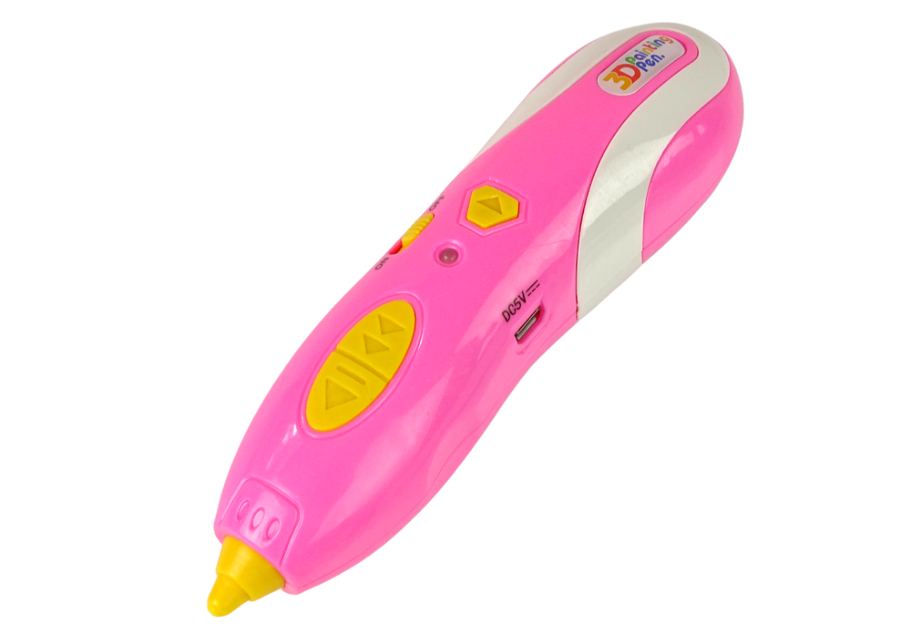 Lean Toys CREATIVE 3D PEN Vaikams 3D Spausdintuvo rašiklio rinkinys ir PLA KASETĖS 3 viename