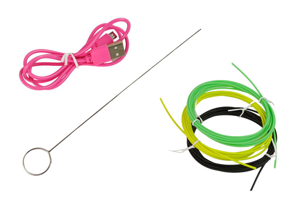 Lean Toys CREATIVE 3D PEN Vaikams 3D Spausdintuvo rašiklio rinkinys ir PLA KASETĖS 3 viename