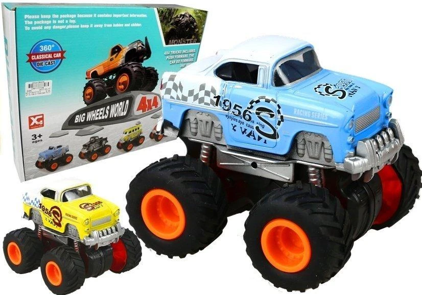 Lean Toys Mašinėlės 4x4 klasikinis didelių ratų modelis